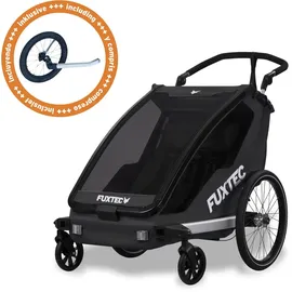 FUXTEC Fahrradkinderanhänger schwarz