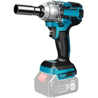 1/2" Akku Schlagschrauber Brushless 320Nm 18V Schlagschrauber Ratschen Schrauber Kompatibel mit LED-Licht Akku Akkuschrauber Bürstenloser für Makita (ohne Akku, ohne Ladegerät)