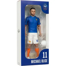 Megableu - Figur FFF Olise Nr. 11 – 20 cm – große Fußballfigur mit 10 Punkten – offizielles Lizenzprodukt der französischen Nationalmannschaft – Fußballspielzeug mit Ball – Geschenkidee für blaue Fans