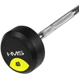 HMS GSL-40 Curlhantel Curlstange 40 kg gummibeschichtet schwarz/grau