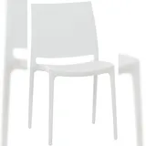 CLP Maya Stapelstuhl 44 x 50 x 81 cm weiß