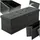 Tectake Sitzhocker mit Stauraum 110x38x38cm - dunkelgrau