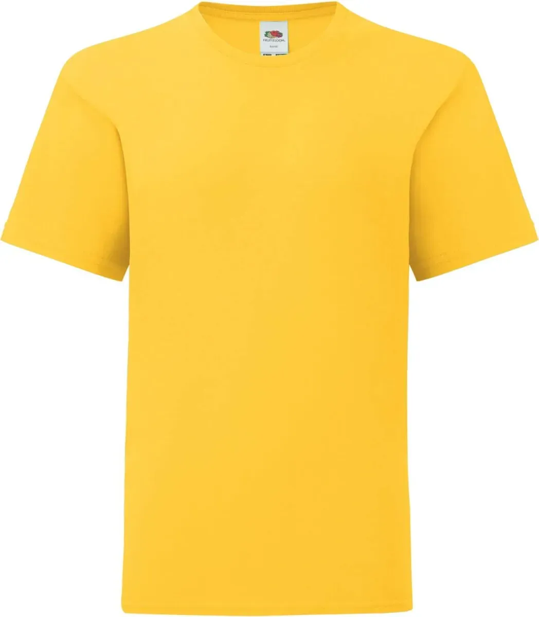 Fruit of the Loom Kinder Iconic T Kids T-Shirt 61-023-0 sunflower 104