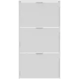 fores habitat Calicosy Schuhschrank, Weiß, 22x113x60 cm, Garderobe, Schuhaufbewahrung, Schuhkipper