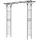 Costway Rosenbogen Metall 206 x 53 x 206 cm Schwarz