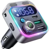 Joyroom FM Transmitter JR-CL16 USB + USB-C, 48W (Schwarz)