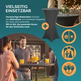 CASARIA Stehtisch 80 x 80 cm Grau