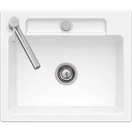 Villeroy & Boch Siluet 60 S flat weiß alpin + Handbetätigung