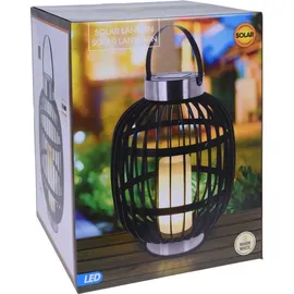 PROGARDEN LED-Solarlaterne Kunststoff 35 cm 1 Stück schwarz