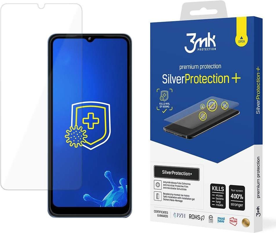 3MK Silver Protect+ T-Mobile T Phone Pro 5G / Revvl 6 Pro 5G Folia Antymikrobowa montowana na mokro (T-Mobile Revvl 6 Pro 5G, T-Mobile T Phone Pro 5G), Smartphone Schutzfolie
