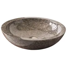 Tikamoon Waschbecken aus grauem Marmor Calypso grey