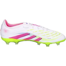 adidas Predator Pro FG Herren Cloud White/Lucid Pink/Lucid Lemon 43 1/3