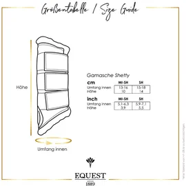 EQuest Softgamasche speziell für Shetty, 2er Set - Navy