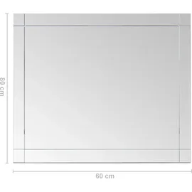 vidaXL Wandspiegel 80x60 cm Glas