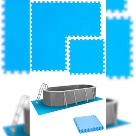 Eyepower Poolunterlage blau 1,9 m2