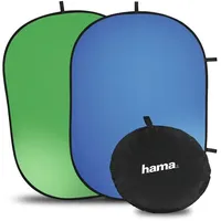 Hama Falthintergrund 2in1, Grün/Blau, 150 x 200 cm