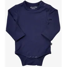 MINYMO - Langarm-Body BAMBOO – MINY BASIC in dark navy Gr.68