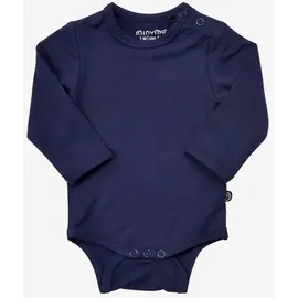 MINYMO - Langarm-Body BAMBOO – MINY BASIC in dark navy Gr.68