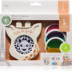 Sophie La Girafe Vulli Magic Mirror Spiegelchen für Kinder ab der Geburt Blue, Pink, Yellow 3 St.