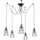 Mendler HWC-H81 5-flg. E27 60 cm rund schwarz/Metall