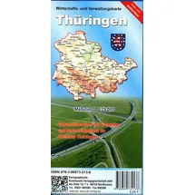 KKV Wirtschafts- und Verwaltungskarte Thüringen