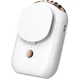 Mini-nackenventilator, Freihändig, Ohne Rotorblätter, 3 Geschwindigkeitsstufen, Mit Kosmetikspiegel Und Klappbarem Ständer (wiederaufladbar)