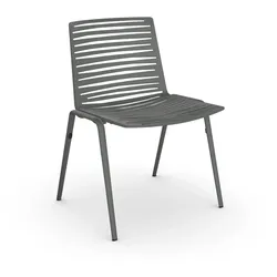 Fast Zebra Stuhl grau metallic (9, Metallic Grey)