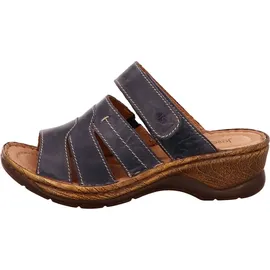 Josef Seibel Catalonia 49 Damen Leder Clogs blau, weiches Leder Fußbett / Blau - 39