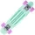 Star-Skateboard Kicktail grün