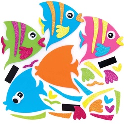 Mix & Match-Deko-Magnete "Tropische Fische"  (pro Set 8) Bastelsets