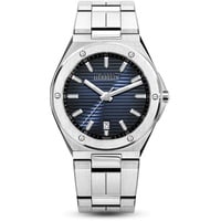 Michel Herbelin Herren Analog Quarz Uhr mit Edelstahl Armband 12245B15