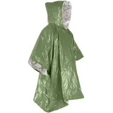 Regenponcho Herren & Damen Regenmantel Wasserdicht Rettungsdecke | Behält 90 % Der Körperwärme | Wiederverwendbar Erwachsene Regenponcho Mit Kapuze Für Camping, Wandern, Reisen, Outdoor-Aktivitäten