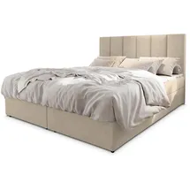 masseno Boxbett mit Bettkasten ¦ beige ¦ Maße (cm): B: 160 H: 98