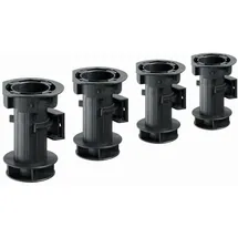 Hettich - 120 x Ø 25 mm, Kunststoff schwarz