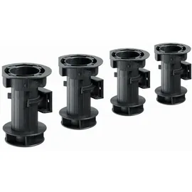 Hettich - 120 x Ø 25 mm, Kunststoff schwarz