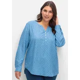 Witt Bluse Langarm Blau 44