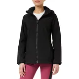 CMP Damen Softshell Zip Hoodie Jacke (Größe 3XL, schwarz)