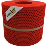 zaunzu® zaun|zu® Sichtschutz Premium Gelocht Diamant-Muster für Doppelstabmatten Rot 26m