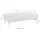 exxpo - sofa fashion Hocker Palic 139 x 47 x 71 cm Silber