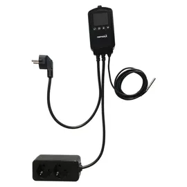 Nemaxx NEMAXX® NTP16 Steckdosenthermostat 230V (3000W/16A) mit NTC-Fühler 2m, Heiz-/Kühlmodus, Wochenprogramm, 2 Steckdosen