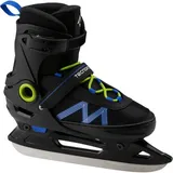 Tecno Pro TECNOPRO Kinder Eishockeyschuhe Alpha Soft Boy, Schwarz/Blau/Grün,