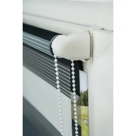 MYDECO Rollo TRIPLE, Weiß, grau Anthrazit, 80x210 [Breite x 210 cm