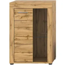MID.YOU Vitrine Jam 86 x 60 x 35 cm Eiche Wotan
