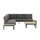 Möbel Kraft Pasadena Kaffeetisch 72 x 72 x 33 cm Schwarz