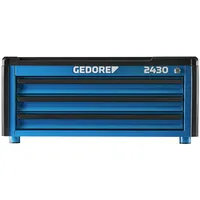 Gedore Werkzeugtruhe Kunststoff/Stahl blau 3 Schubladen