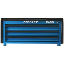 Gedore Werkzeugtruhe Kunststoff/Stahl blau 3 Schubladen
