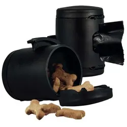 Flexi VARIO Multi Box für Kotbeutel oder Leckerlis - Schwarz