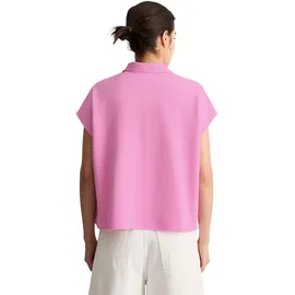Marc O'Polo Marc OߴPolo DENIM aus Organic Cotton", Damen, Kurzarm-Poloshirt Baumwolle, Wide Fit, Rosa pale bubblegum, L - L