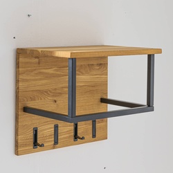 MAISON Wandgarderobe Westminster Holz Wildeiche geölt