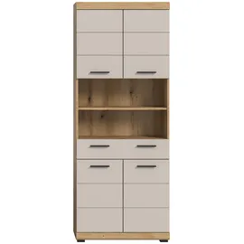 xonox.home Scout Hochschrank 74 x 191 cm Kaschmir MDF/Spanplatte